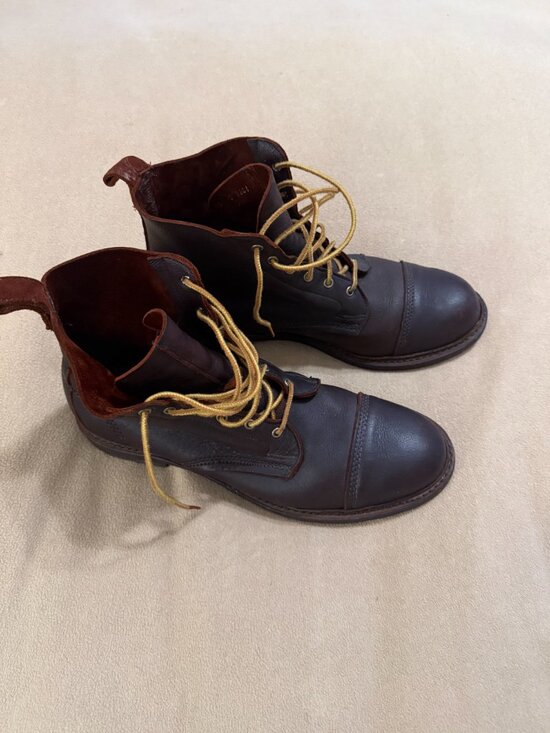 MEN\'S ALLEN EDMONDS BROWN LEATHER BOOTS SIZE 12D main image 6